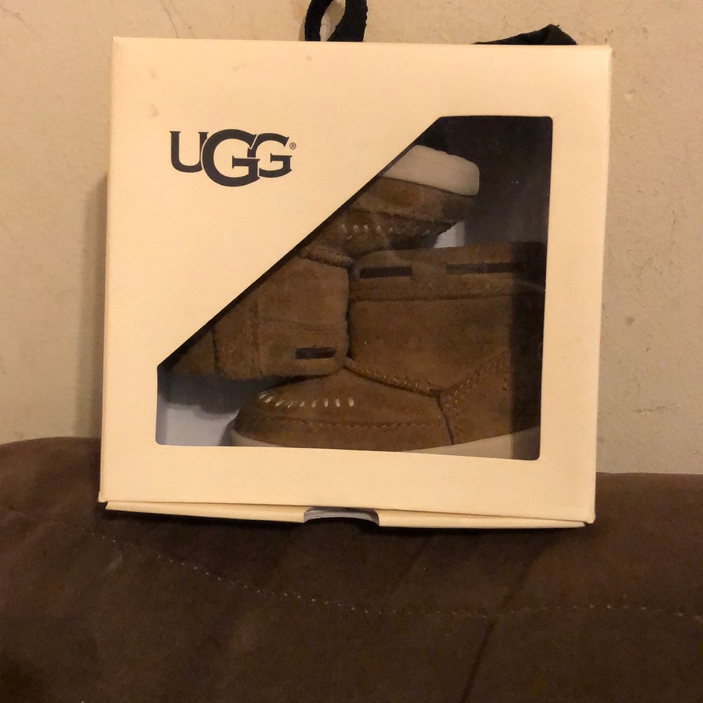Brown UGG booties
